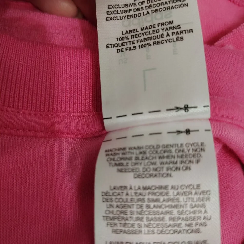 New! ADIDAS Girls Sleeveless Polo Shirt Pink Large Athletic Top Loose Fit